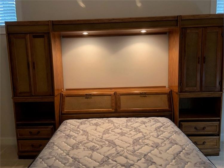 Majestic Headboard Wall Unit and Bed Frame