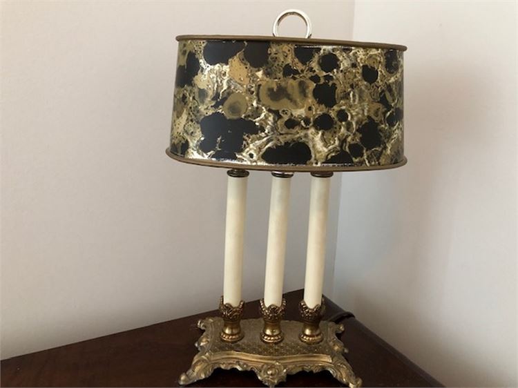 Vintage Three Candle Desk Lamp