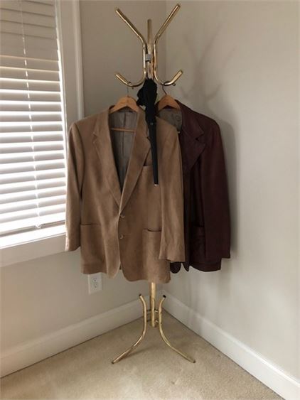 Coat Rack and Jackets