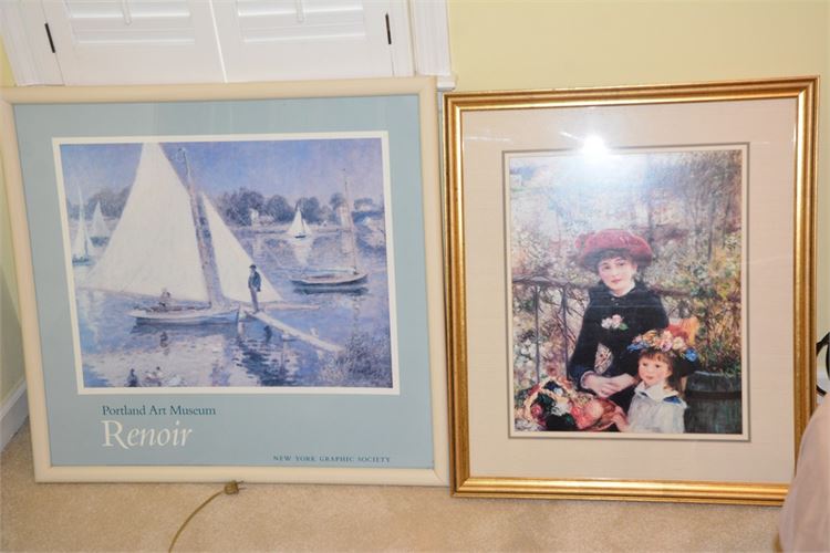 Two (2) Framed Pierre-Auguste Renoir Prints