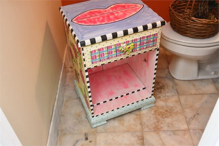 Painted Bedside Table
