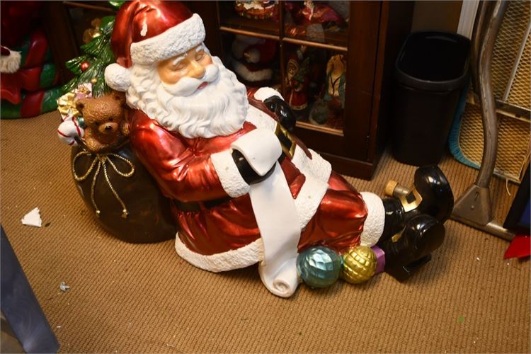 Large Reclining Composition Santa Claus Figure retail $199