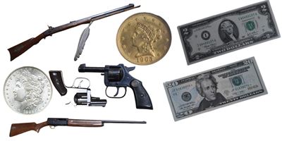 Firearms Coins and Paper Currency