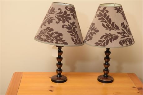 Pr Small Table Lamps