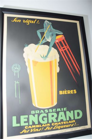 Brasserie Lengrand Decorative Framed Poster