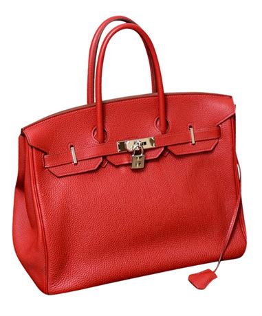 Hermès Rouge Casque Birkin Bag