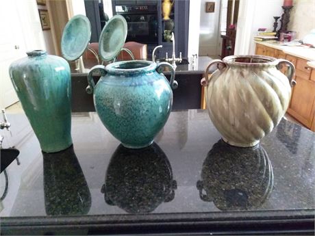 Trio of Decorative Vases
