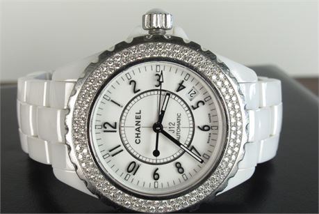Chanel J12 Automatic Watch in White