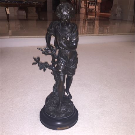 "Les Amants" French Bronze Sculpture by Mathurin Moreau