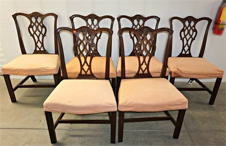 Set of Six Mahogany Georgian Style Dining Chairs