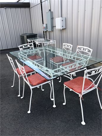 Patio Set with Table, Chairs, and Consoles