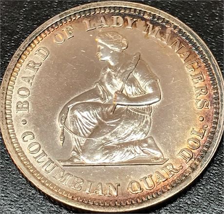 1893 Columbian Silver Dollar Coin