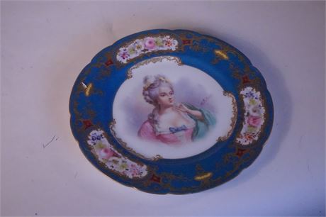 Lot 125. French Sevres Porcelain Plate