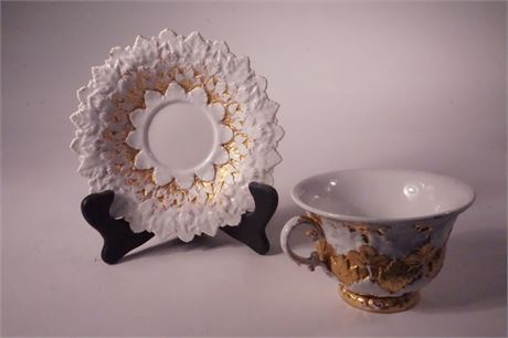 Lot 123. Meissen Cup and Saucer