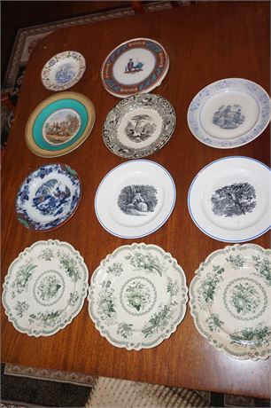 Lot 309. 19th Century Transfer Decorated Plates