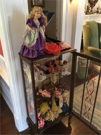 Lot 355. Collection of Celluloid and Vintage Dolls