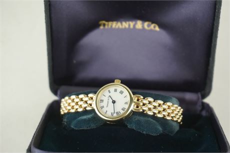 Lot 302. Ladies Tiffany & Co. New Classic Gold Wrist Watch