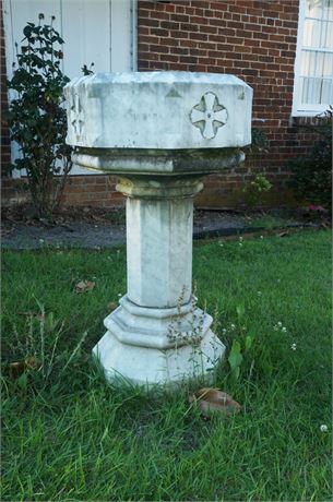 Lot 425. Holy Water Basin on Pedestal