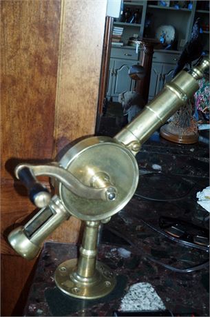 Lot 144. Patent Brass Rotary Bar Corkscrew