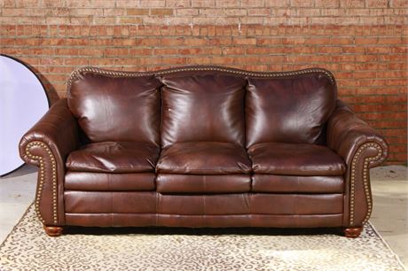 Ashley Furniture  Leather 3-Seat Sofa