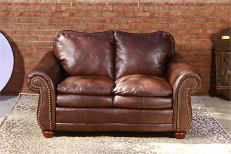 Ashley Funiture Leather Love Seat