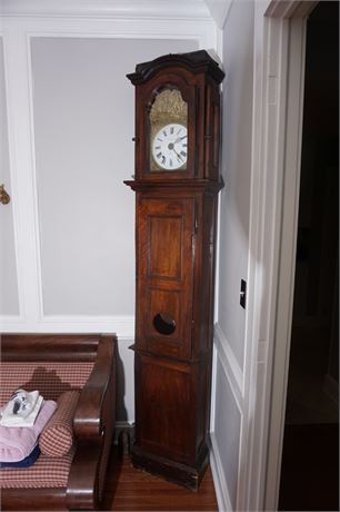 18th Century Tall Case Clock "Delaroux a Lyon"
