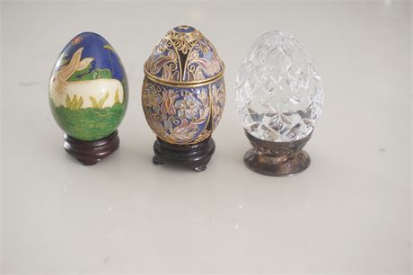 Three Easter Eggs, Including Waterford