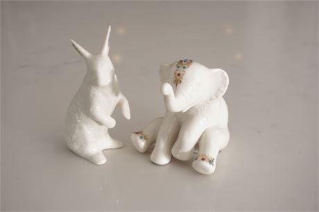 Lenox Figurines, Rabbit and Elephant