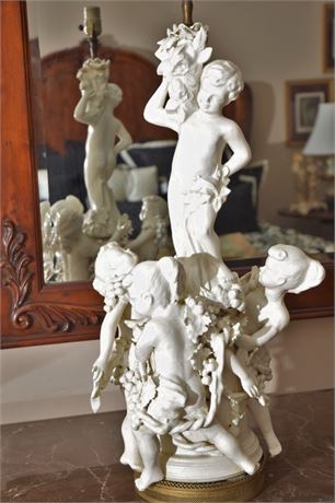 Faux Biscuit Lamp of Three Graces