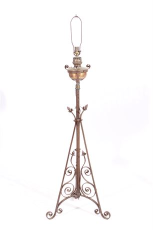 Wrought Iron Floor Lamp | Lámpara de Piso en Hierro Forjado