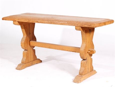 Antique Style Trestle Table | Mesa de Caballete de Estilo Clásico