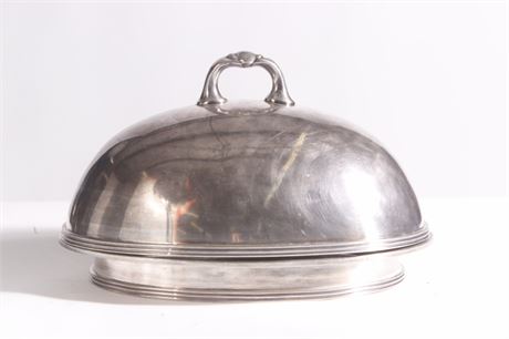 Silver Plated Domed Lid Serving Dish | Plato de Servicio en Plata