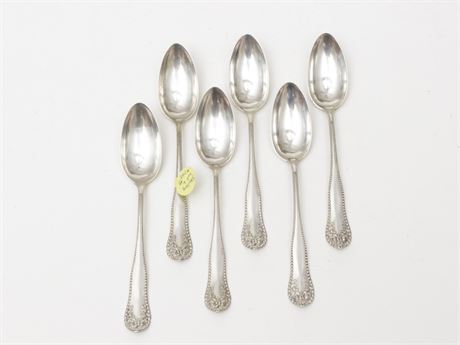 Lot of 6 Sterling Silver Tea Spoons