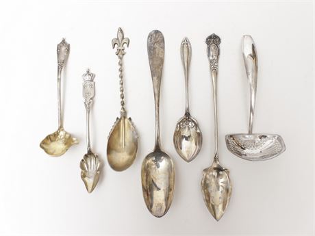 Miscellaneous Lot of 7 Sterling Spoons