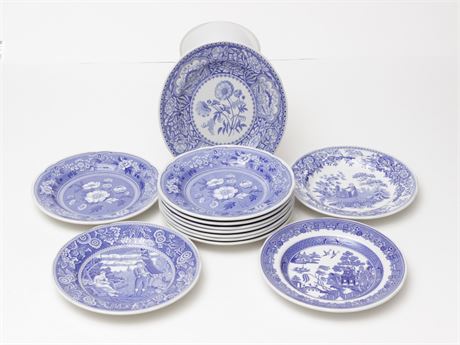 Miscellaneous Lot of 12 Dinner Plates
