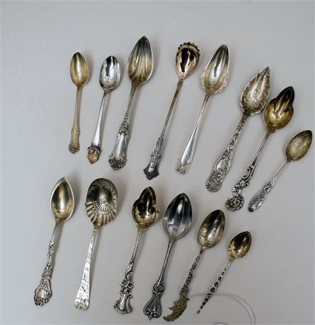 Miscellaneous Lot of Souvenir Spoons, some Sterling