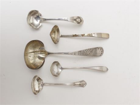 Miscellaneous Lot of 5 Sterling Spoons