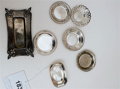 Miscellaneous Lot of Sterling Trays