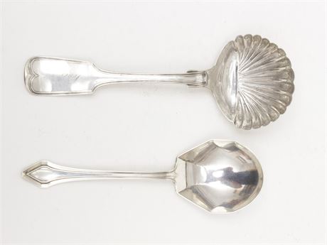 Lot of 2 Sterling Serving Spoons