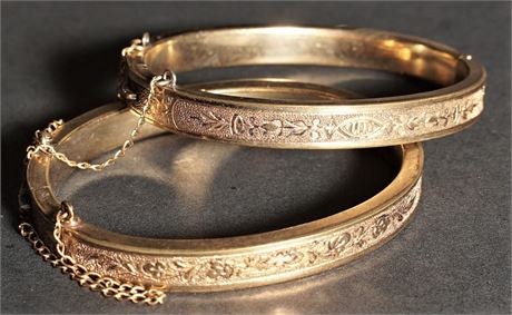 Two Antique Bangle Bracelets