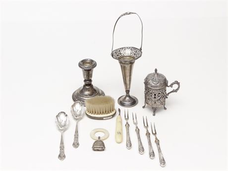 Miscellaneous Lot 12 Silver Items