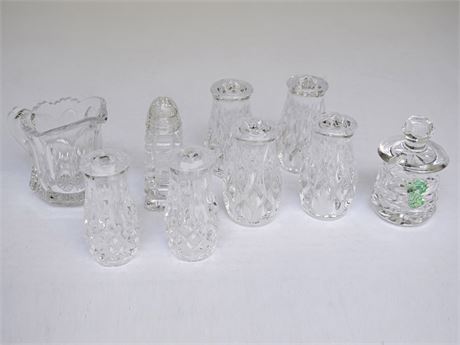 Miscellaneous Lot of Glass S&P Shakers