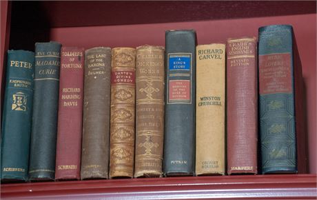 Miscellaneous lot Of Leather Bound Books