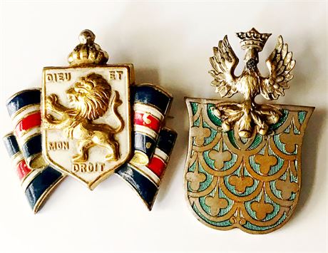 Two Armorial Pins