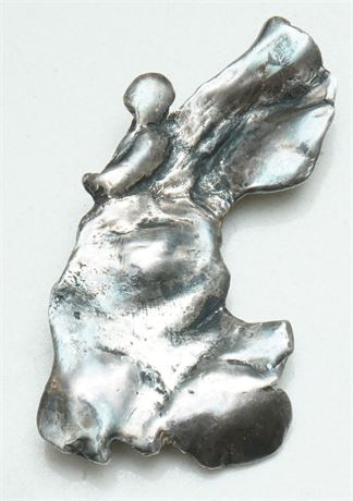 Sterling Angel Form Dress Pin