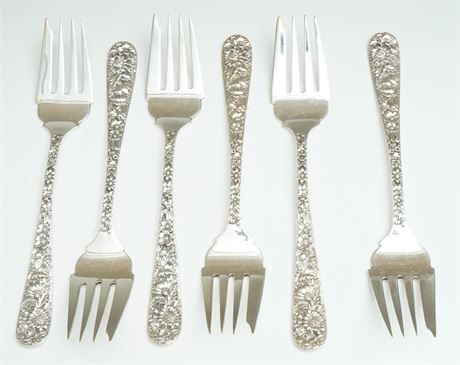 S Kirk and Sons Six Fish Forks