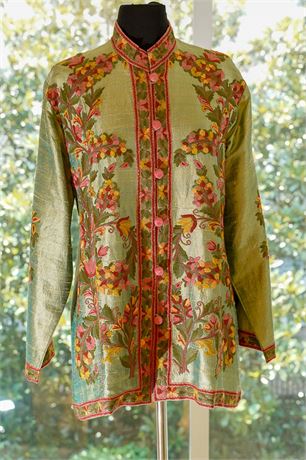 Ladies Embroidered Silk Jacket