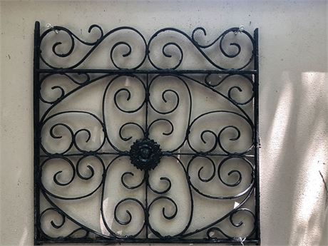 Miscellaneous Lot Wrought Iron Fence Decorations