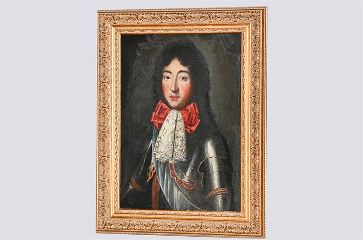 18th cent. Oil on Canvas Portrait of a Gentleman