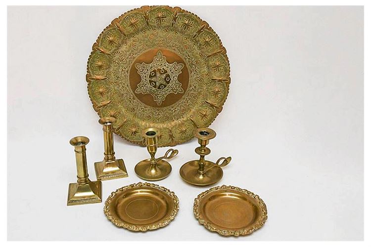 Group of Brass Objects